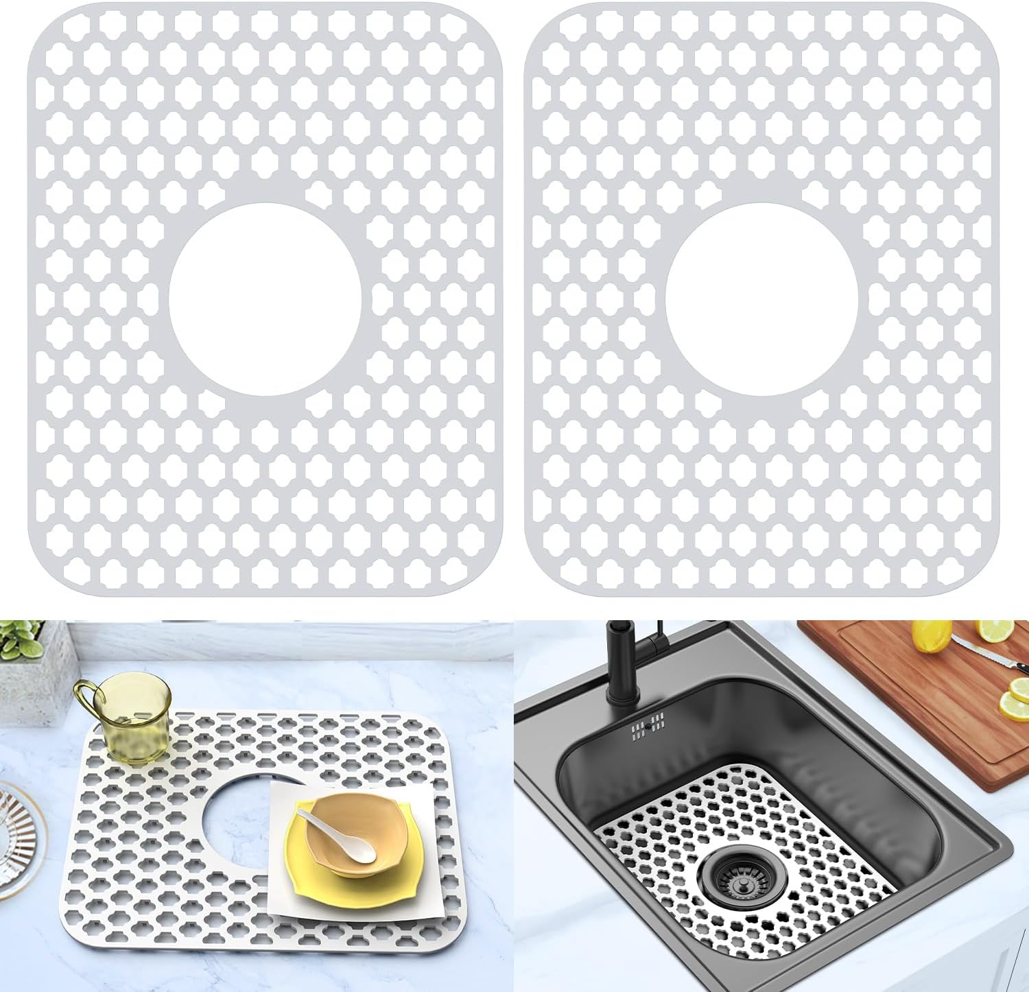 Heat Mat Silicone - Silicone Sink Protector for Kitchen Bathroom,