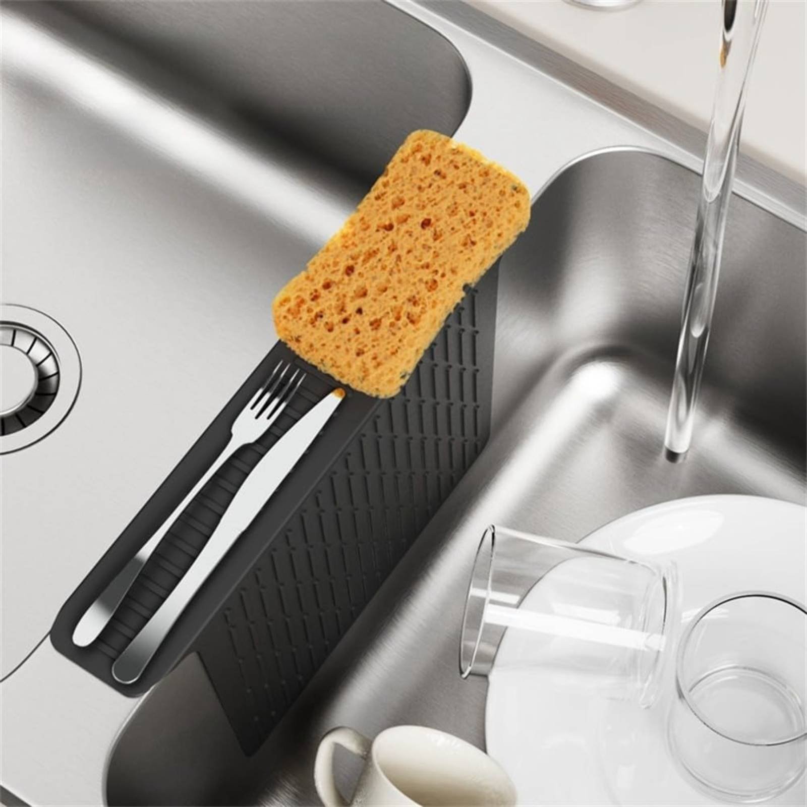 Heat Mat Silicone - Silicone Sink Divider Mat Non-Slip Kitchen