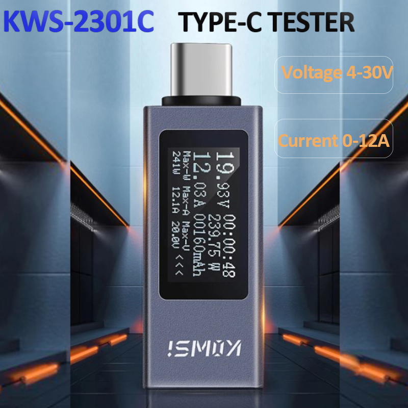 Type-C Current Voltage Monitor - Usb Ammeter Tester ulasan dan harga