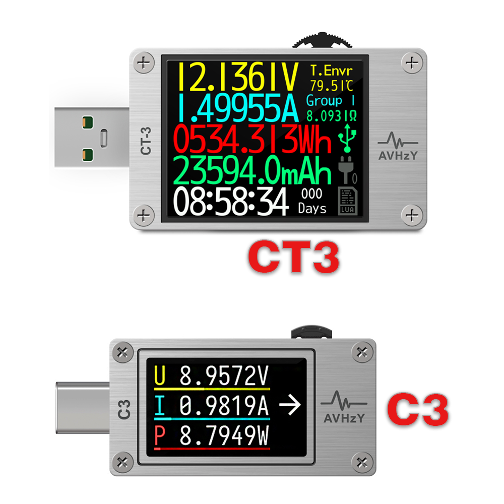 AVHzY USB 3.1 Power Meter  Dig - Usb Ammeter Tester ulasan dan harga