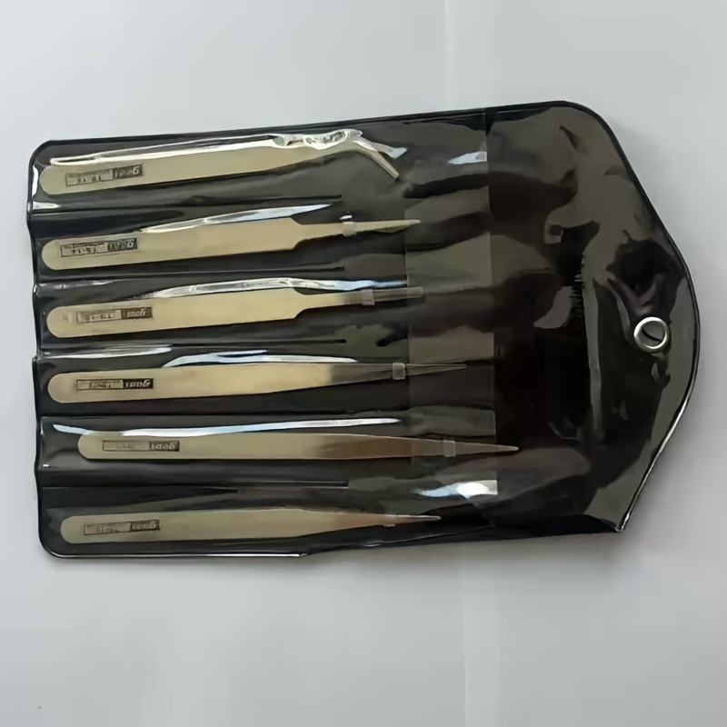 Stainless Steel Tweezers Set 6 - Elektronik Repair ulasan dan harga