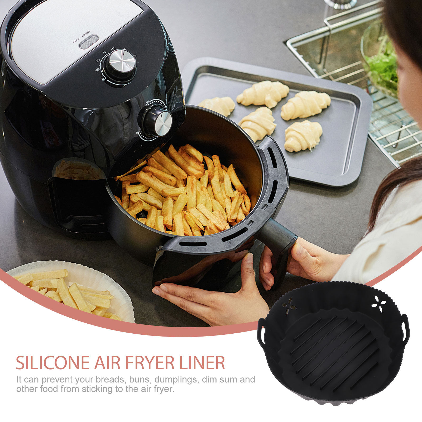 Nonstick Silicone Air Fryer Li - Heat Mat Silicone ulasan dan harga