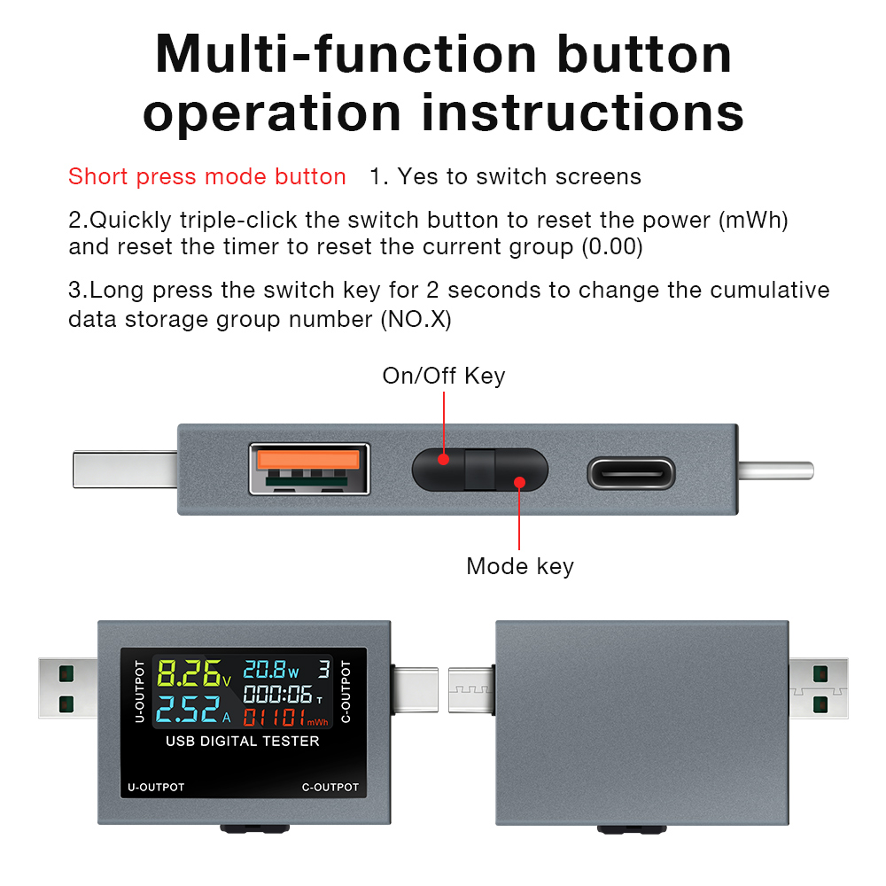 USB Type-C Charging Tester DC  - Usb Ammeter Tester ulasan dan harga