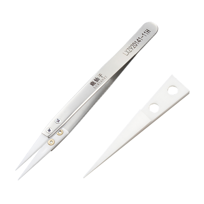 LUXIANZI Ceramic Tweezers Pinz - Elektronik Repair ulasan dan harga