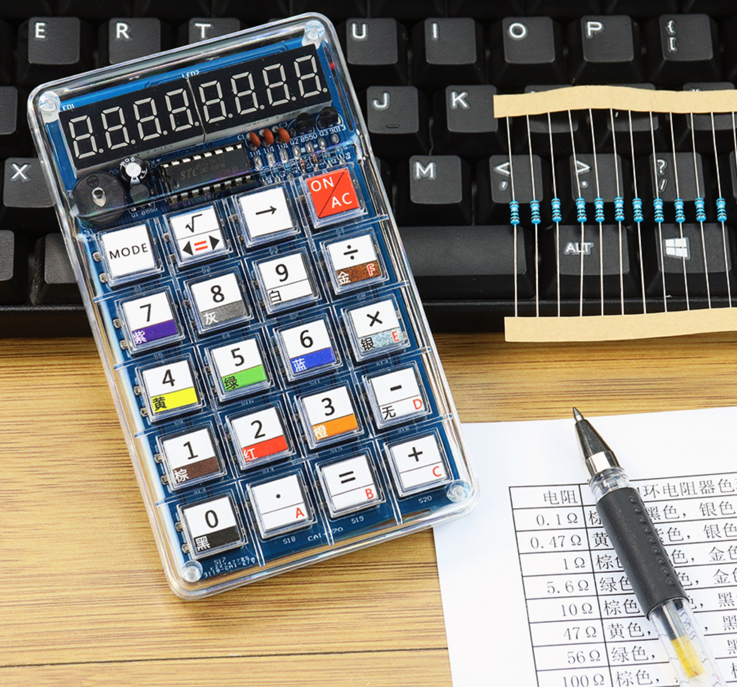 LED Digital Tube Display Calcu - Electronics Repair School ulasan dan harga