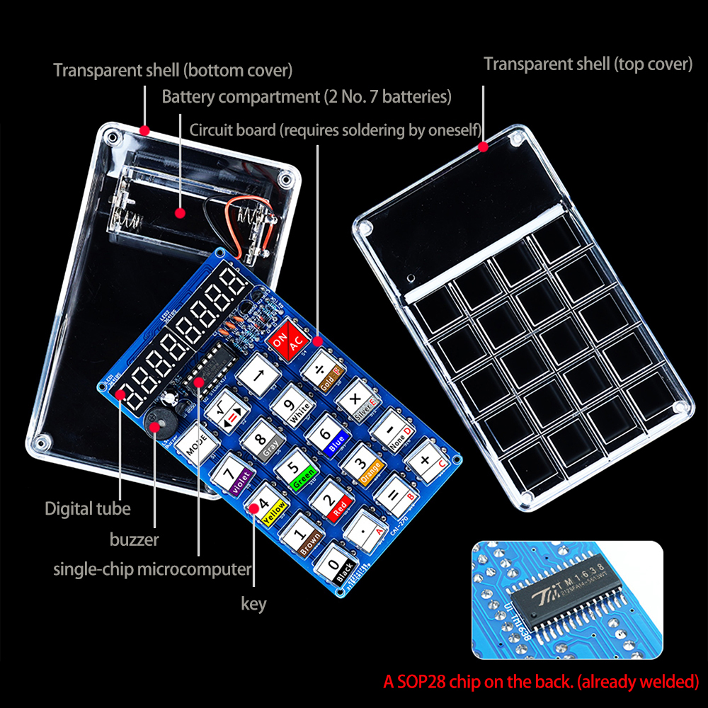 LED Digital Tube Display Calcu - Electronics Repair School ulasan dan harga