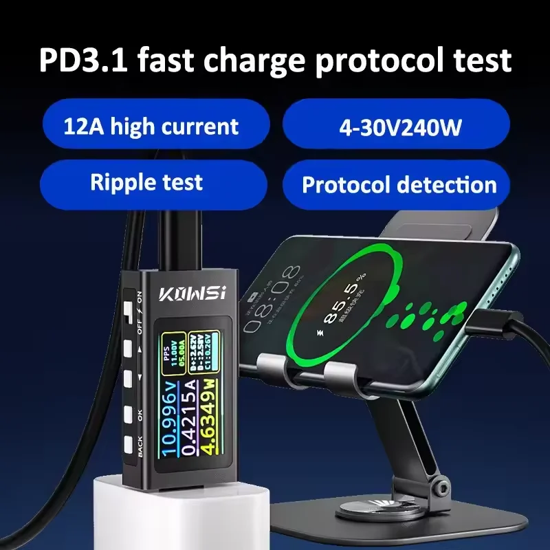 KWS-X1 Type-C Current and Volt - Usb Ammeter Tester ulasan dan harga
