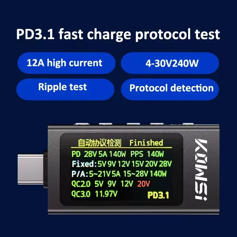 KWS-X1 Type-C Current and Volt - Usb Ammeter Tester ulasan dan harga