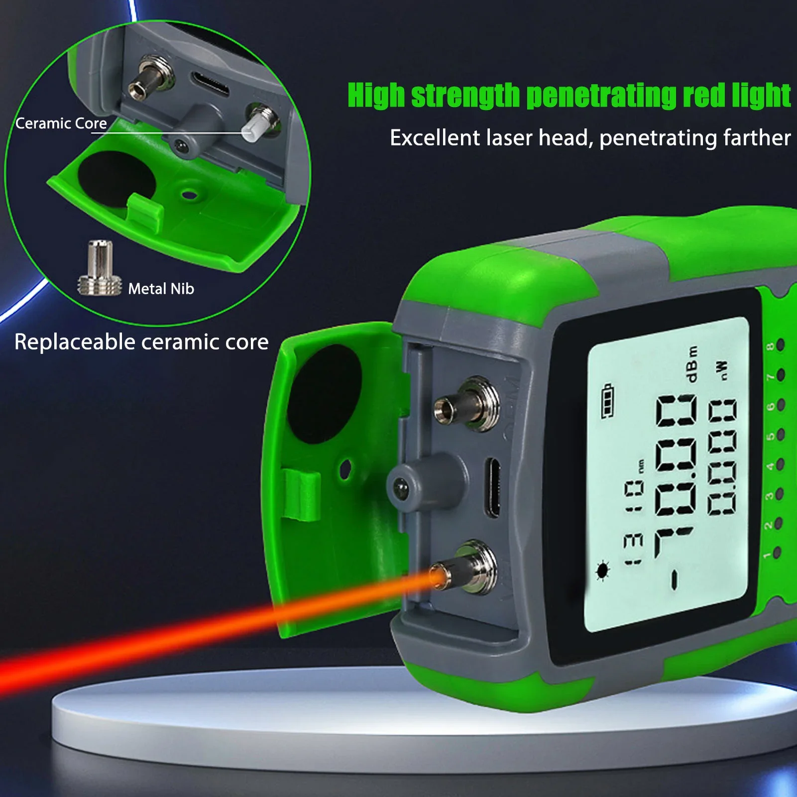 Red Light  Optic Cable Power T - Usb Ammeter Tester ulasan dan harga