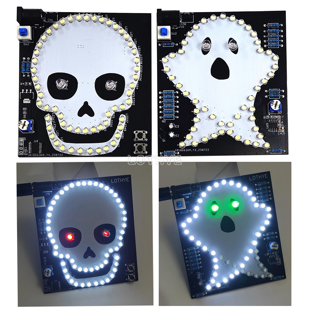 DIY Electronic Kit Skull Ghost - Electronics Repair School ulasan dan harga