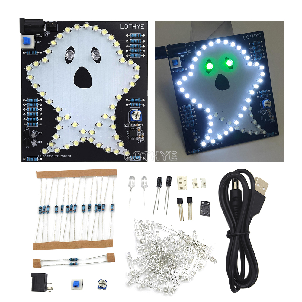 DIY Electronic Kit Skull Ghost - Electronics Repair School ulasan dan harga