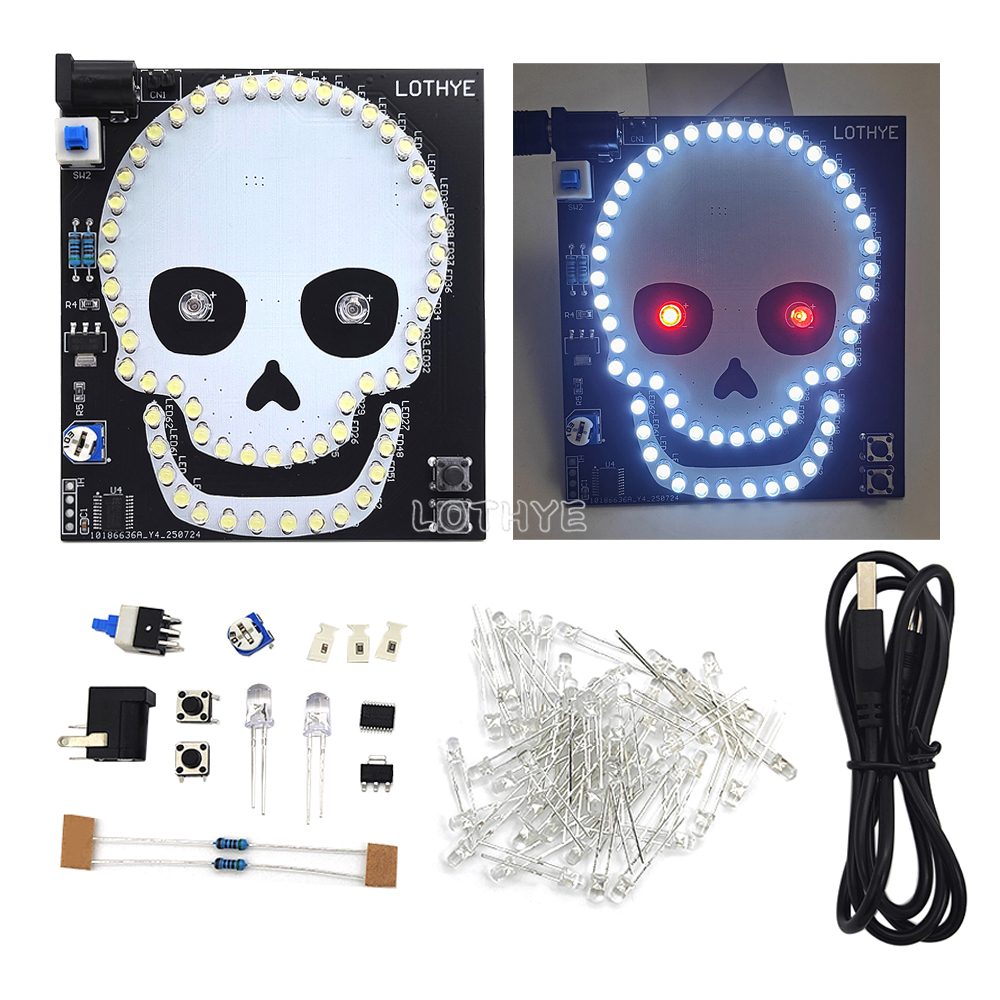 DIY Electronic Kit Skull Ghost - Electronics Repair School ulasan dan harga