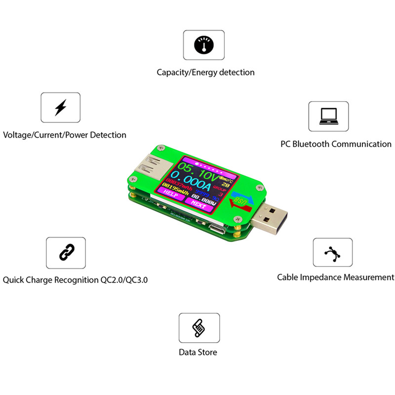 UM Series USB Color Display Te - Usb Ammeter Tester ulasan dan harga