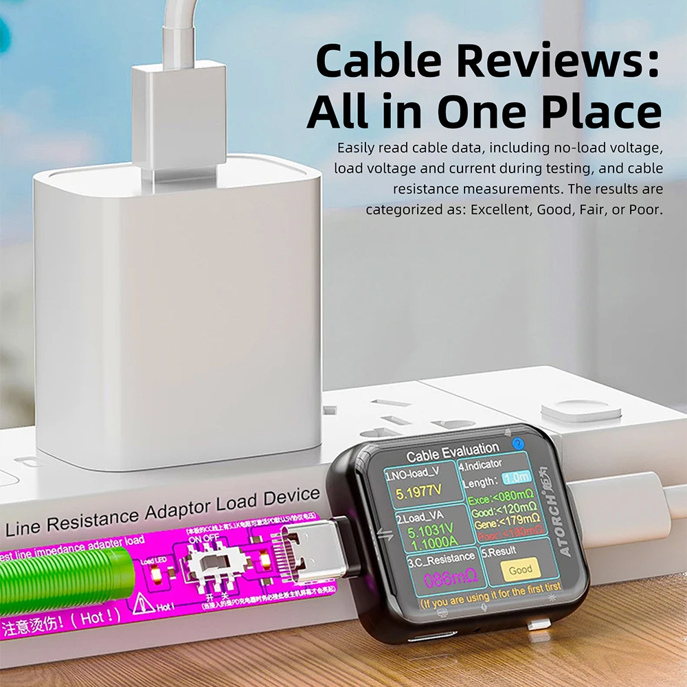 T3 Capacitive Touchscreen Powe - Usb Ammeter Tester ulasan dan harga