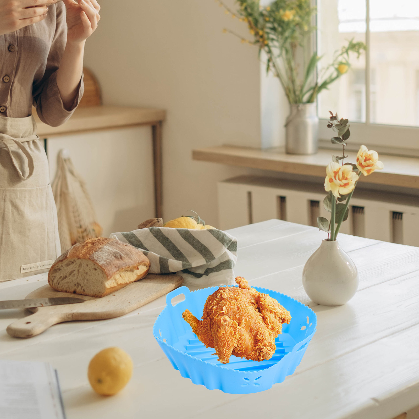 Reusable Silicone Air Fryer Li - Heat Mat Silicone ulasan dan harga