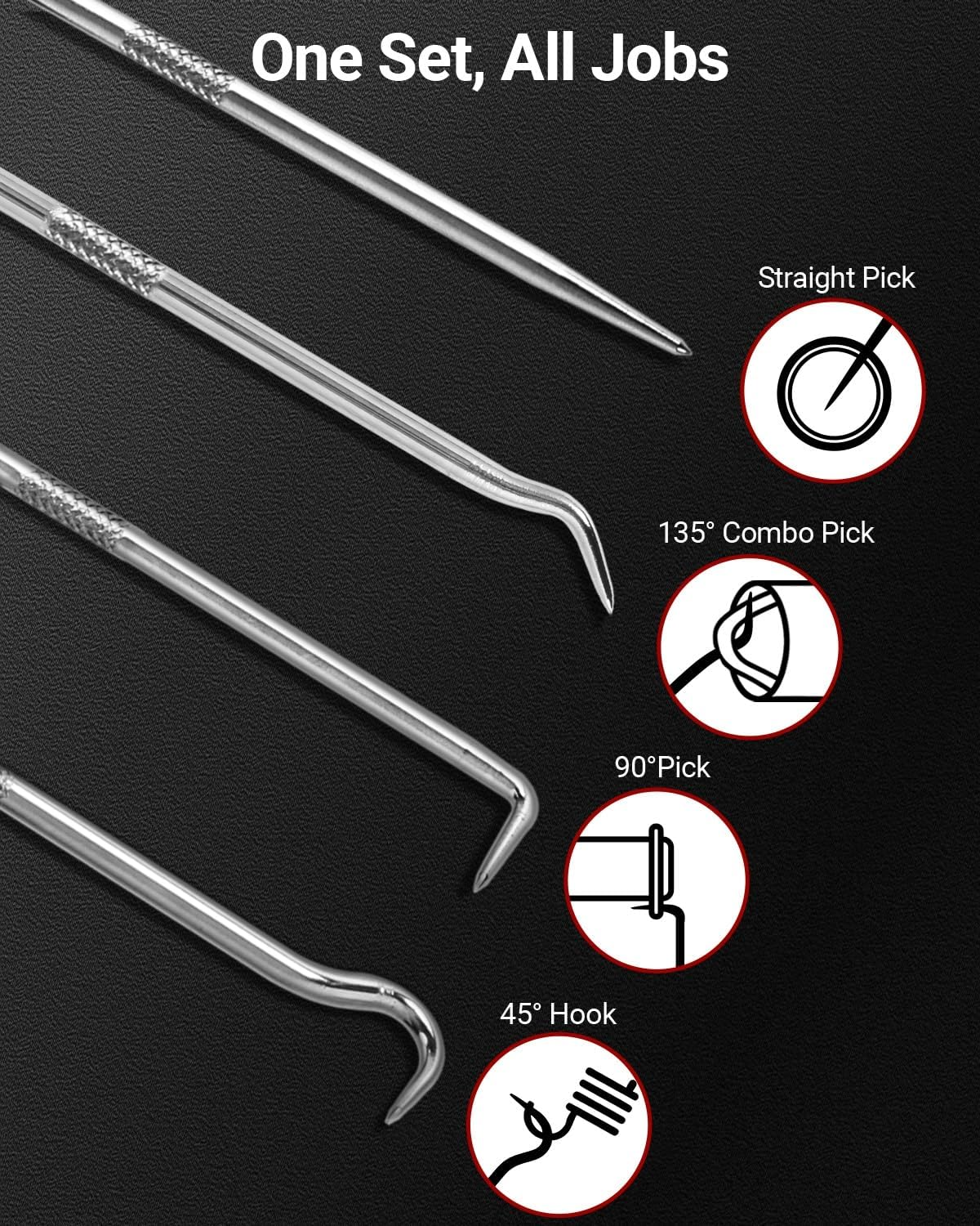 4pcs Hook and Pick Set, Automo - Elektronik Repair ulasan dan harga