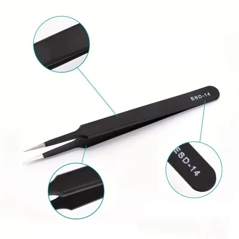 NEW 6pcs Precision Long Tweeze - Electronics Repair Tool ulasan dan harga