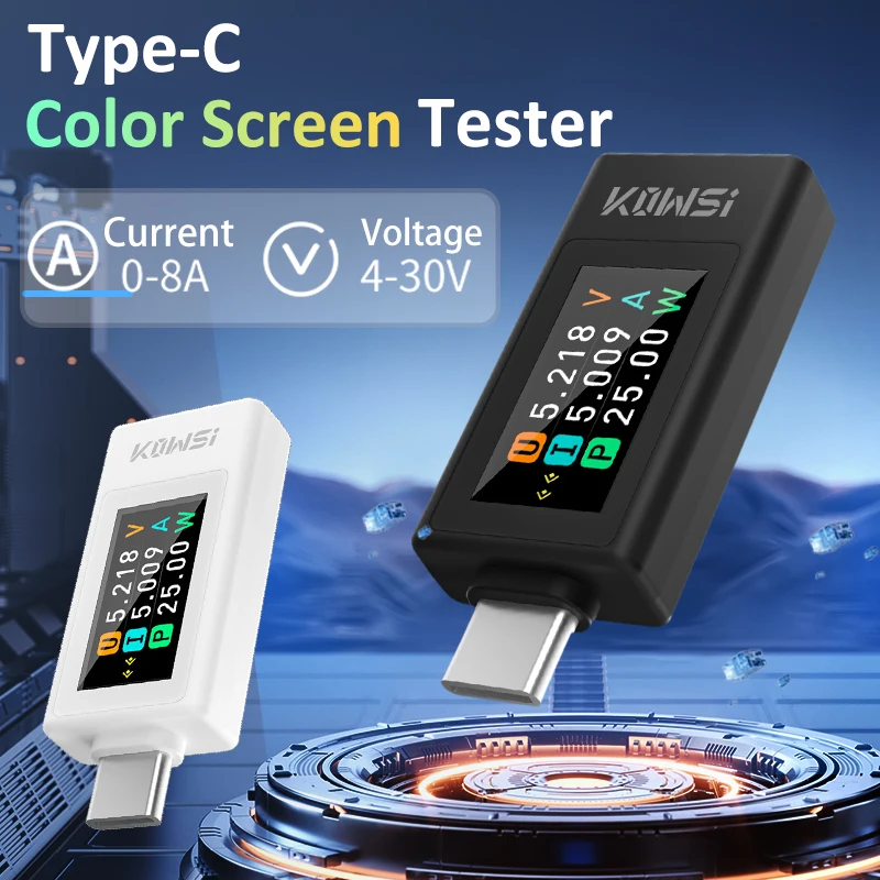 Type-C Color Screen Digital DC - Usb Ammeter Tester ulasan dan harga