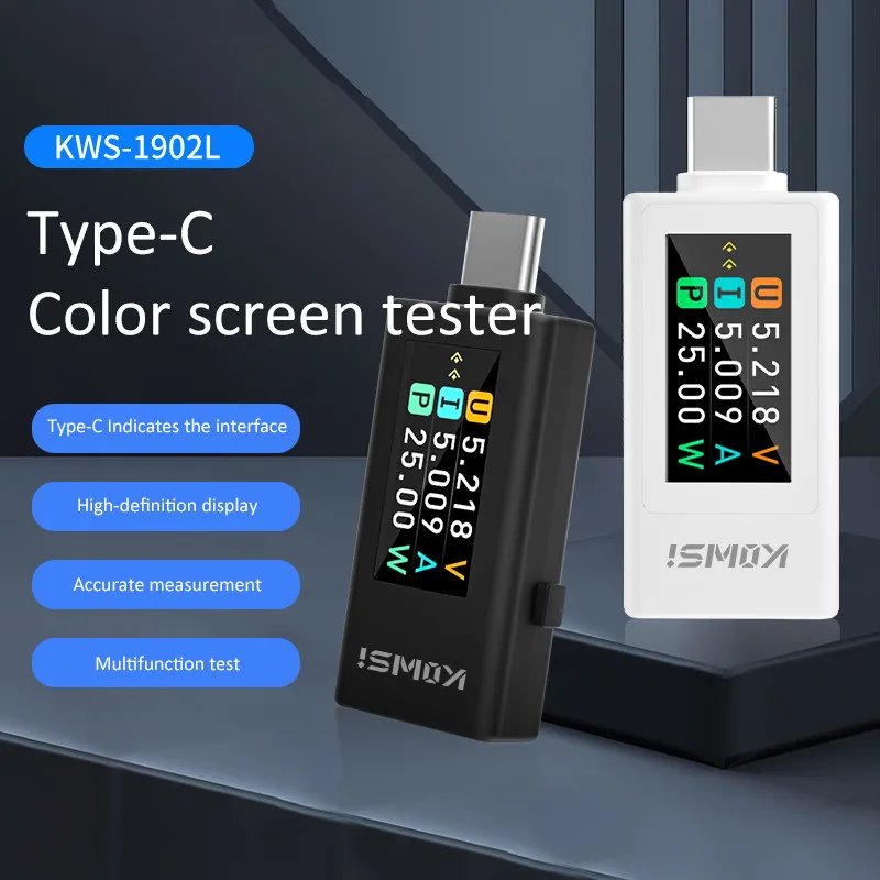 Type-C Color Screen Digital DC - Usb Ammeter Tester ulasan dan harga