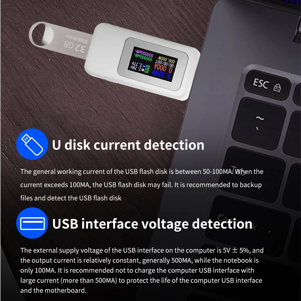 10 in 1 USB Tester DC Digital  - Usb Ammeter Tester ulasan dan harga