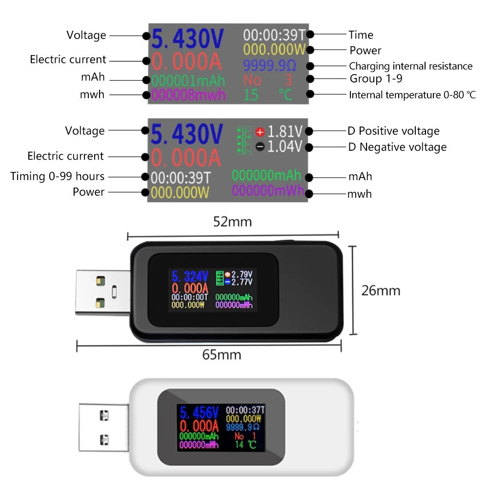 10 in 1 USB Tester DC Digital  - Usb Ammeter Tester ulasan dan harga